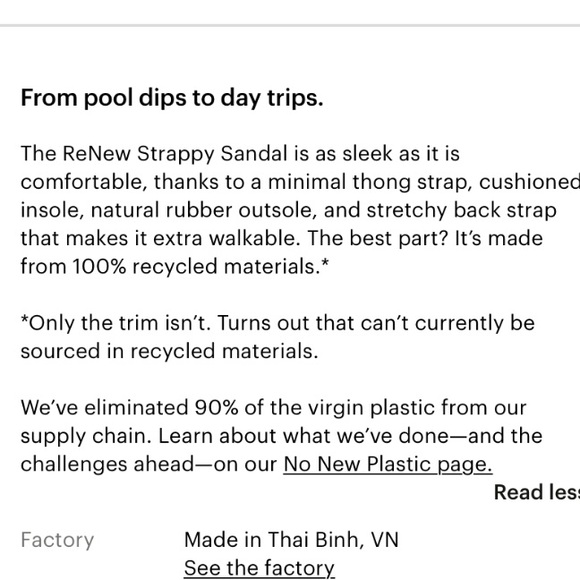 Everlane ReNew Strappy Sandal Black Size 6 Brand New - Picture 3 of 6